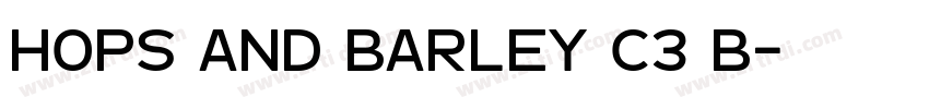 Hops And Barley c3 B字体转换 Hops And Barley c3 B字体转换